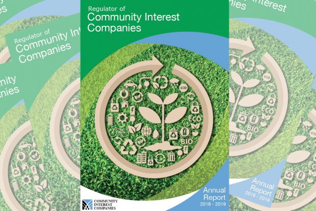 Front page of the annual report for community interest companies for 2018 to 2019