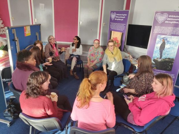 Group shot of women working together