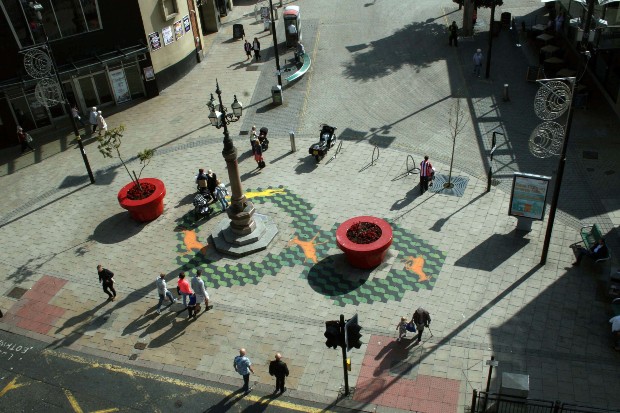 Aerial view of the Cultural Spring project